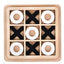 ZYOZ Classic Wooden Tic Tac Toe Game – Engaging XOXO Board Game for Kids & Adults, Fun Brain-Boosting Tabletop Toy, Perfect for Family Game Nights & Birthday Return Gifts (Ages 5-12)(random colour)