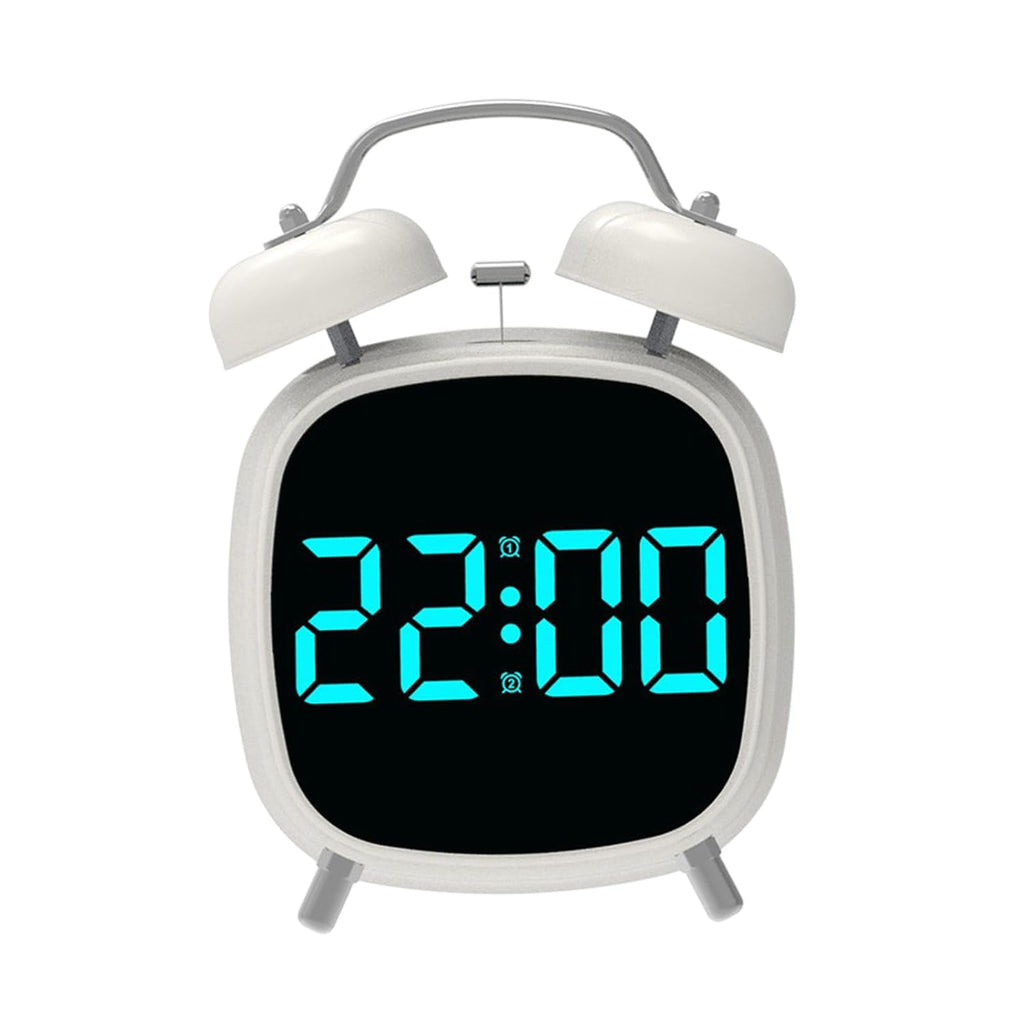 Multi-Function LED Digital Alarm Clock – Dual Alarm 4-Inch Screen, USB & Battery Operated Silent Desk Clock for Bedroom & Office Random 1pc