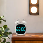 Multi-Function LED Digital Alarm Clock – Dual Alarm 4-Inch Screen, USB & Battery Operated Silent Desk Clock for Bedroom & Office Random 1pc
