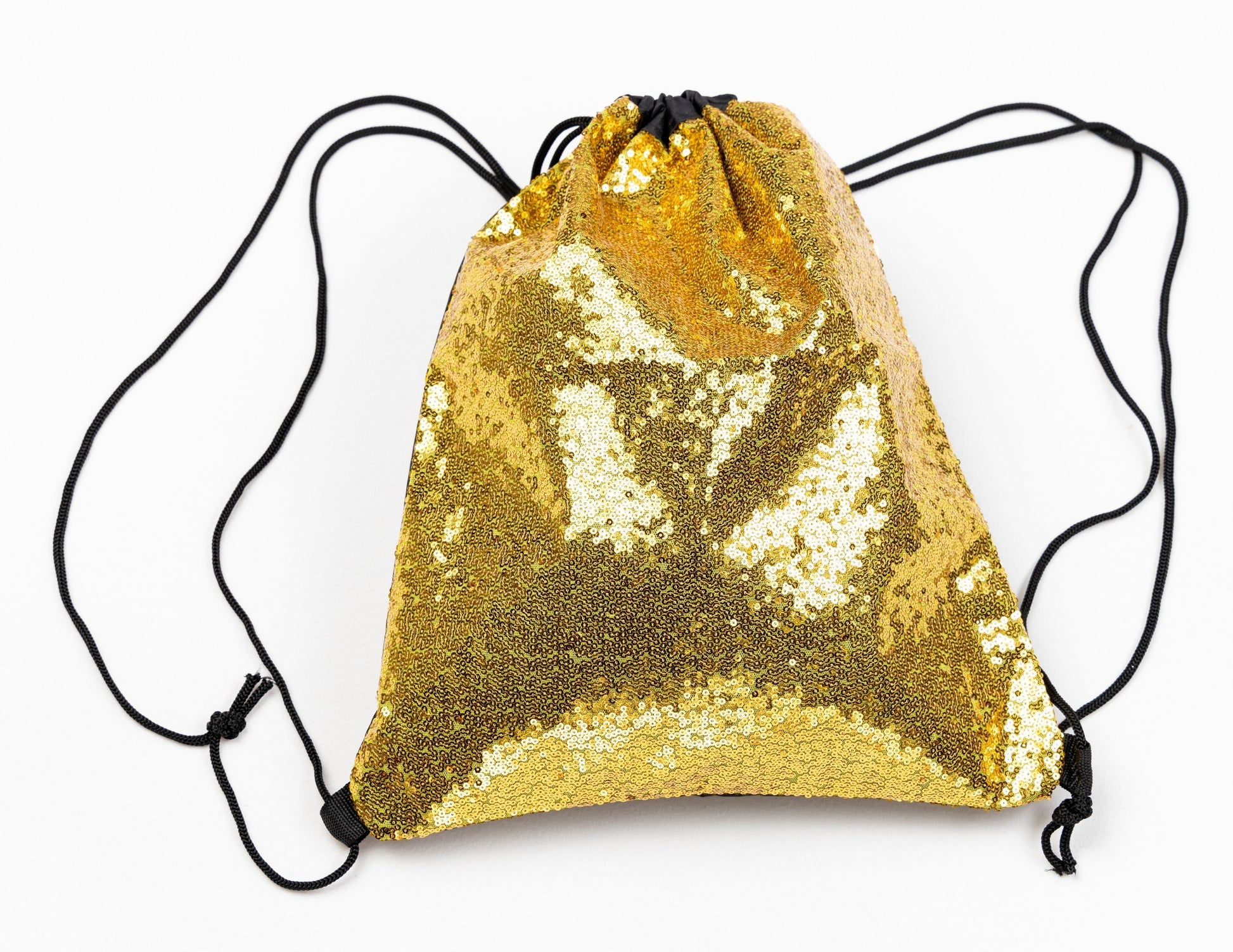 Sequin Drawstring Bag Reversible Sequin Backpack Glittering Shoulder Bag Colorful