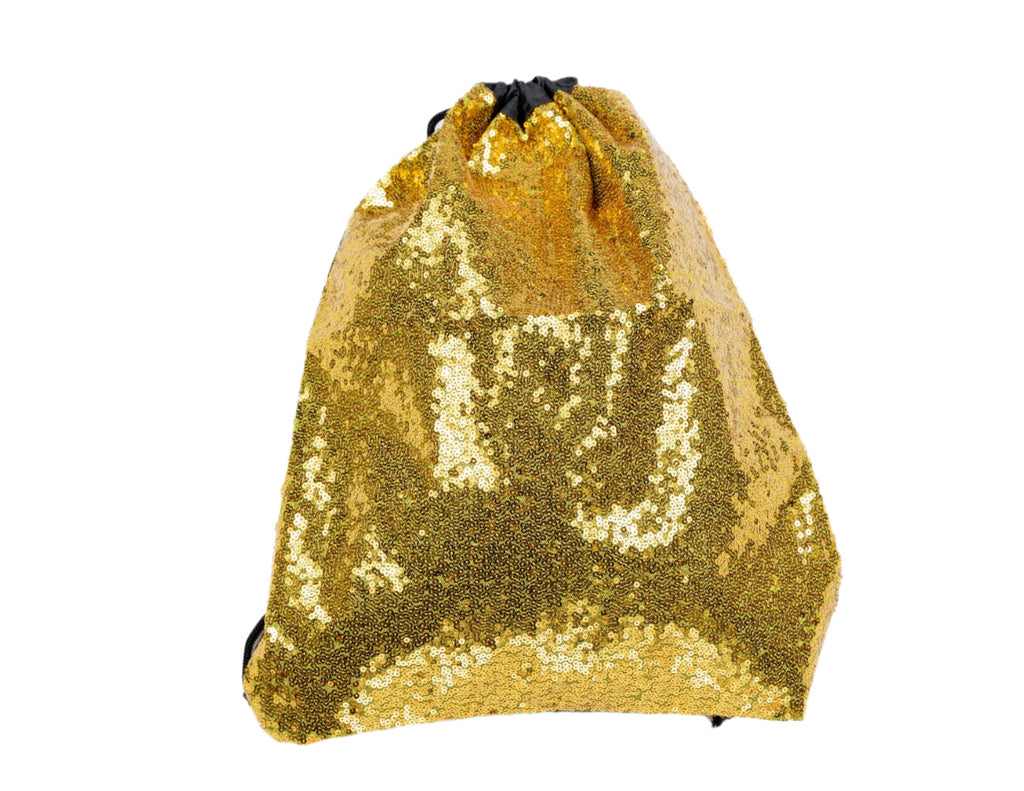 Sequin Drawstring Bag Reversible Sequin Backpack Glittering Shoulder Bag Colorful