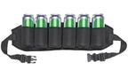 6-Pack Thickening Beer Belt Bottle Can Holder Oxford Cloth Drink Belt with Adjustable Waist Strap Big Zipper Pocket for Parties, Camping, Barbeque, Fishing and Gift-Giving