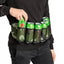 6-Pack Thickening Beer Belt Bottle Can Holder Oxford Cloth Drink Belt with Adjustable Waist Strap Big Zipper Pocket for Parties, Camping, Barbeque, Fishing and Gift-Giving