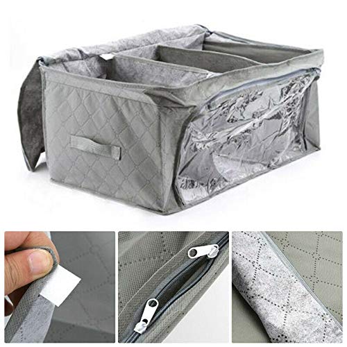 New Collapsible Bamboo Charcoal Organizer Bag Clothes Sweater Closet Storage Box