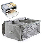 New Collapsible Bamboo Charcoal Organizer Bag Clothes Sweater Closet Storage Box