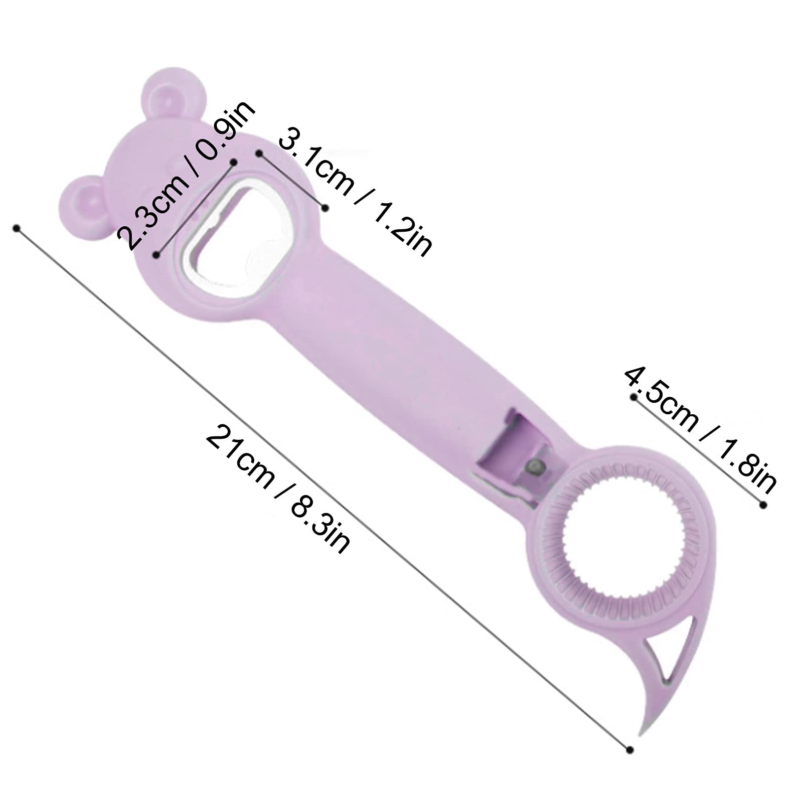Universal 4-in-1 Bottle Opener |  Corkscrew Dining & Bar Gadget | Multi-Functional Kitchen Tool for Parties – 1pc Secondary image