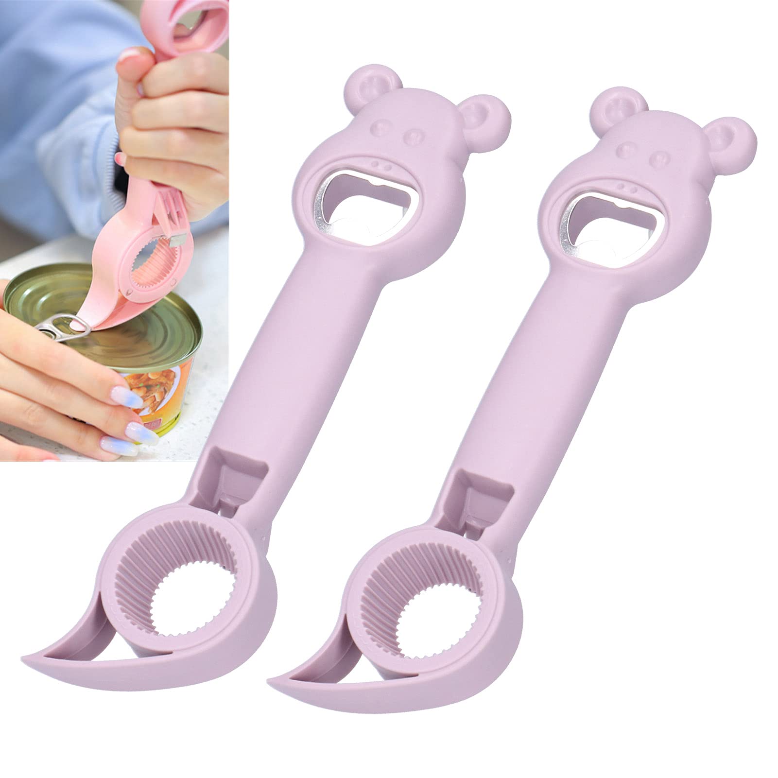 Universal 4-in-1 Bottle Opener |  Corkscrew Dining & Bar Gadget | Multi-Functional Kitchen Tool for Parties – 1pc