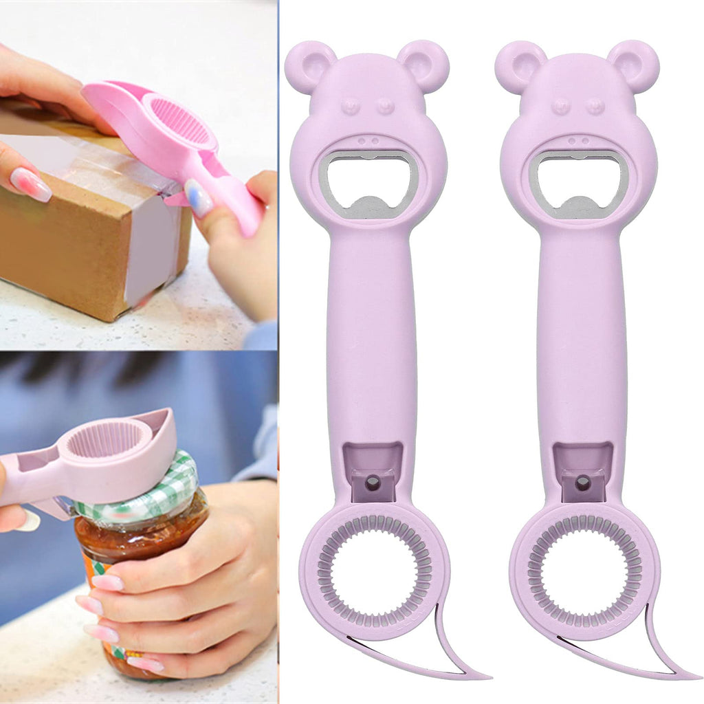 Universal 4-in-1 Bottle Opener |  Corkscrew Dining & Bar Gadget | Multi-Functional Kitchen Tool for Parties – 1pc