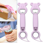 Universal 4-in-1 Bottle Opener |  Corkscrew Dining & Bar Gadget | Multi-Functional Kitchen Tool for Parties – 1pc