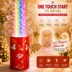 Bubble Maker Machine with Light & Music - 1 Bubble Solution Bottle - for Indoor Outdoor Birthday Party
