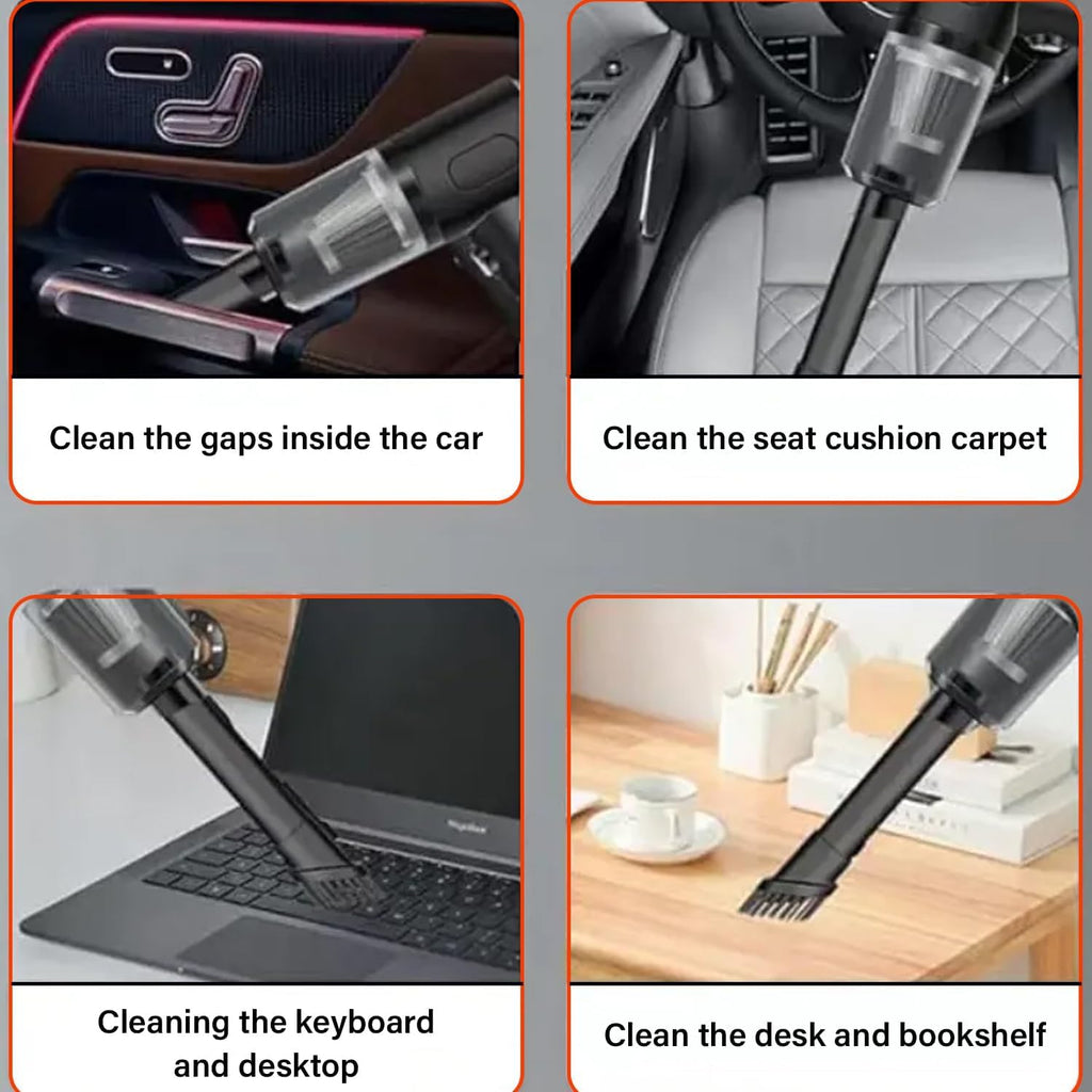 ZYOZ Car Vacuum Cleaner Cordless with Blower | Portable Mini Vacuum Cleaner for Car Use | Handheld Vacuum Cleaner for Dust | Wireless Powerful Car Vacuum Cleaner
