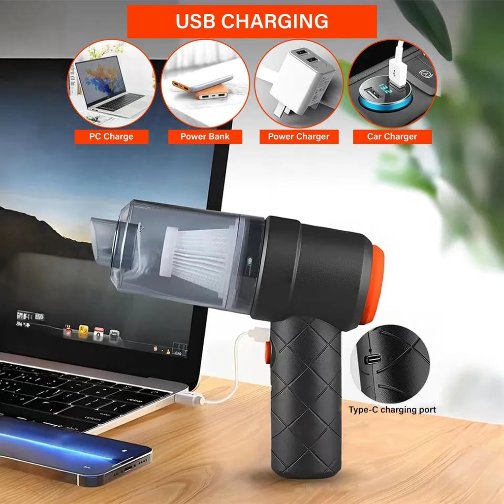 ZYOZ Car Vacuum Cleaner Cordless with Blower | Portable Mini Vacuum Cleaner for Car Use | Handheld Vacuum Cleaner for Dust | Wireless Powerful Car Vacuum Cleaner