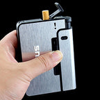 ZYOZ  Smart Automatic Cigarette Case With Inbuilt Refillable Lighter