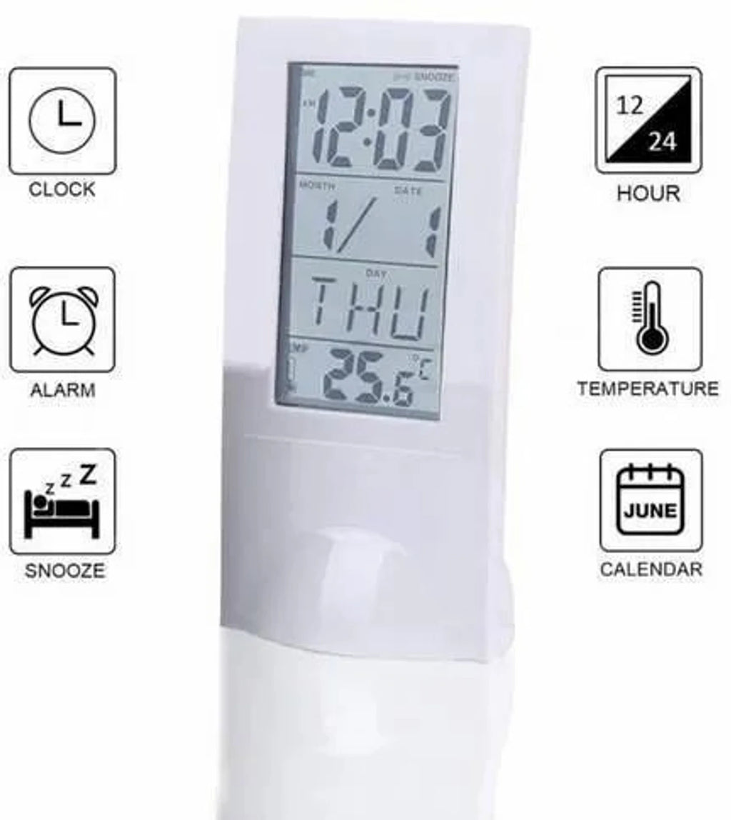 Transparent Screen Digital Clock Transparent Display Desk Digital Alarm Clock 1 pc