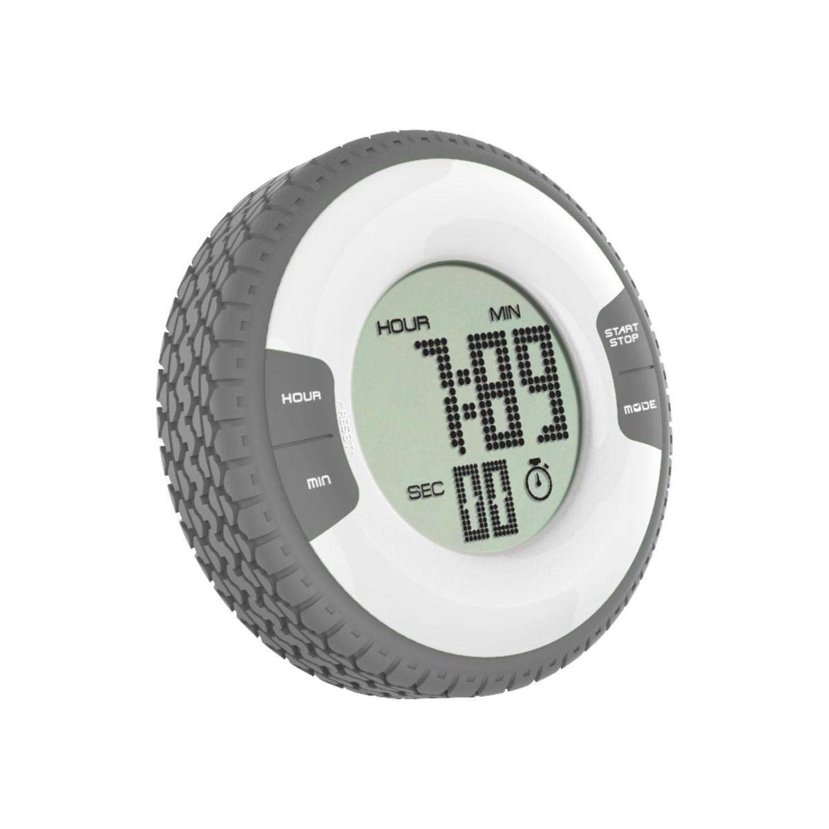 Waterproof Tire Shape Electronic Digital Alarm Clock Timer with Fridge Magnet random colour Main image