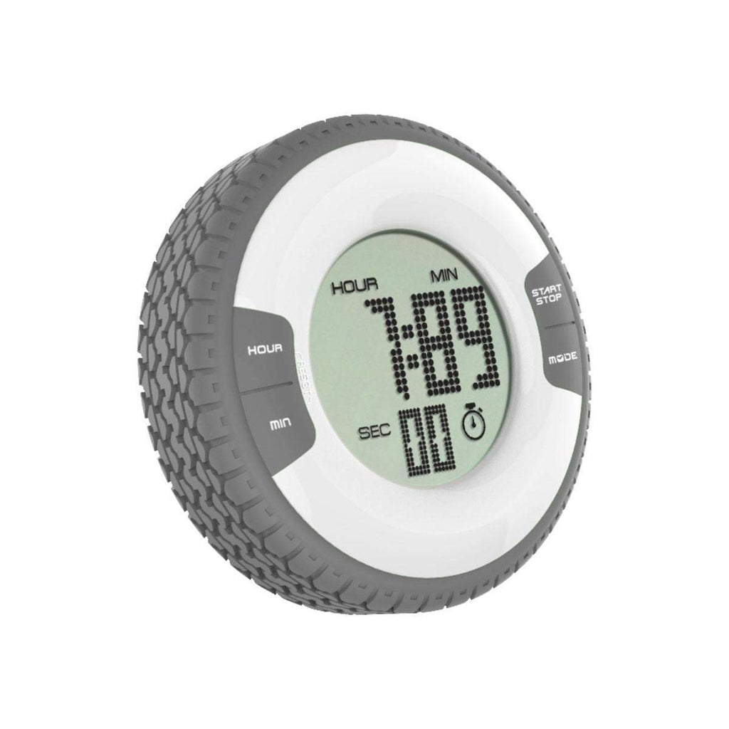 Waterproof Tire Shape Electronic Digital Alarm Clock Timer with Fridge Magnet random colour