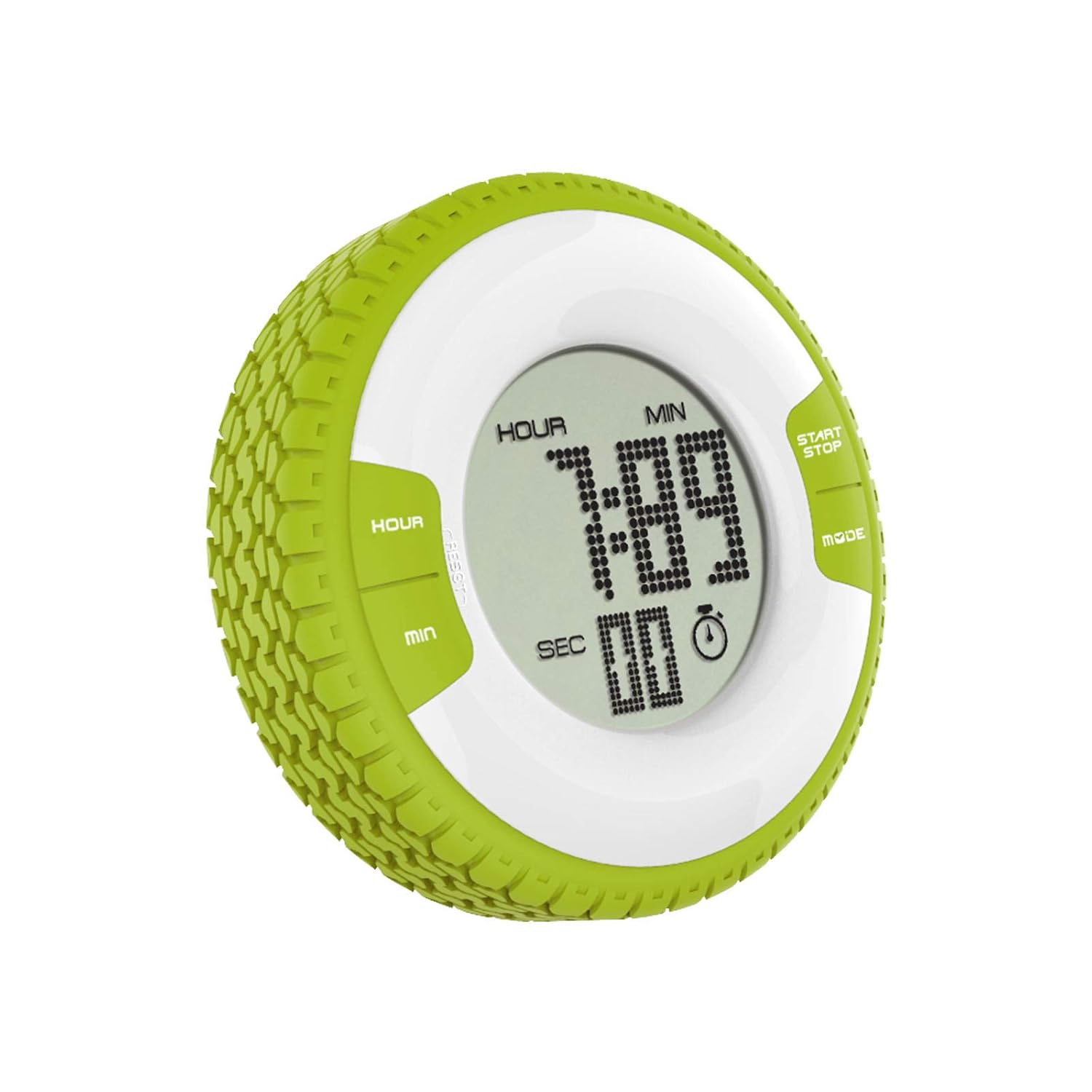 Waterproof Tire Shape Electronic Digital Alarm Clock Timer with Fridge Magnet random colour Secondary image