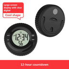 Waterproof Tire Shape Electronic Digital Alarm Clock Timer with Fridge Magnet random colour