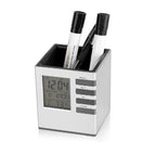 Table Desk Pen Holder Digital Clock for Home and Office Decor, Digital Clock for Study Room