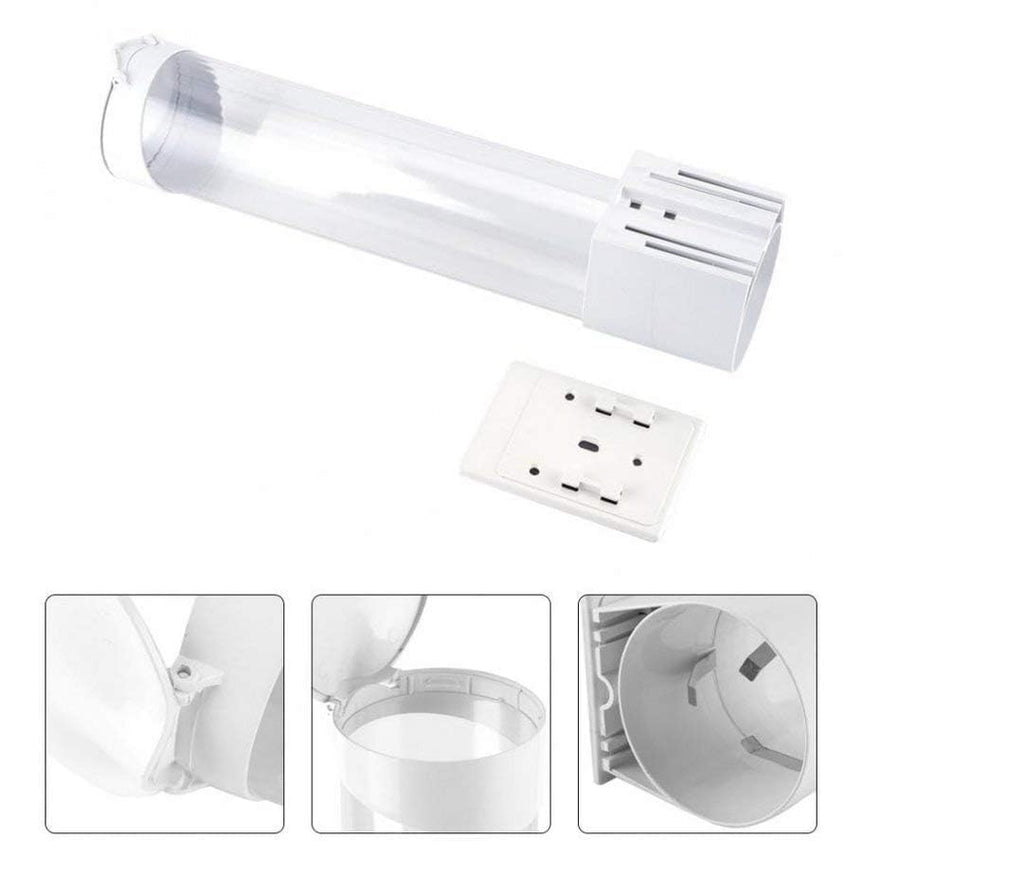 ZYOZ Self Adhesive Paper Cup Glass Dispenser Holder, Wall Mounted Plastic Drinking Water Cup Dispenser, Glass Dispenser Holder, Disposable Cup Holder Organizer