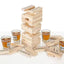 Drink Tower  Wood Drunken Tower The Grab A Piece Drinking Game with Shot Glasses
