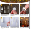 ZYOZ  Flameless Taper Floating Candles with Magic Wand Remote, Flickering Warm Light, Battery Operated
