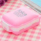 Plastic Rectangular Medicine Box Mini Vitamin Pill Tablet Case Organizer