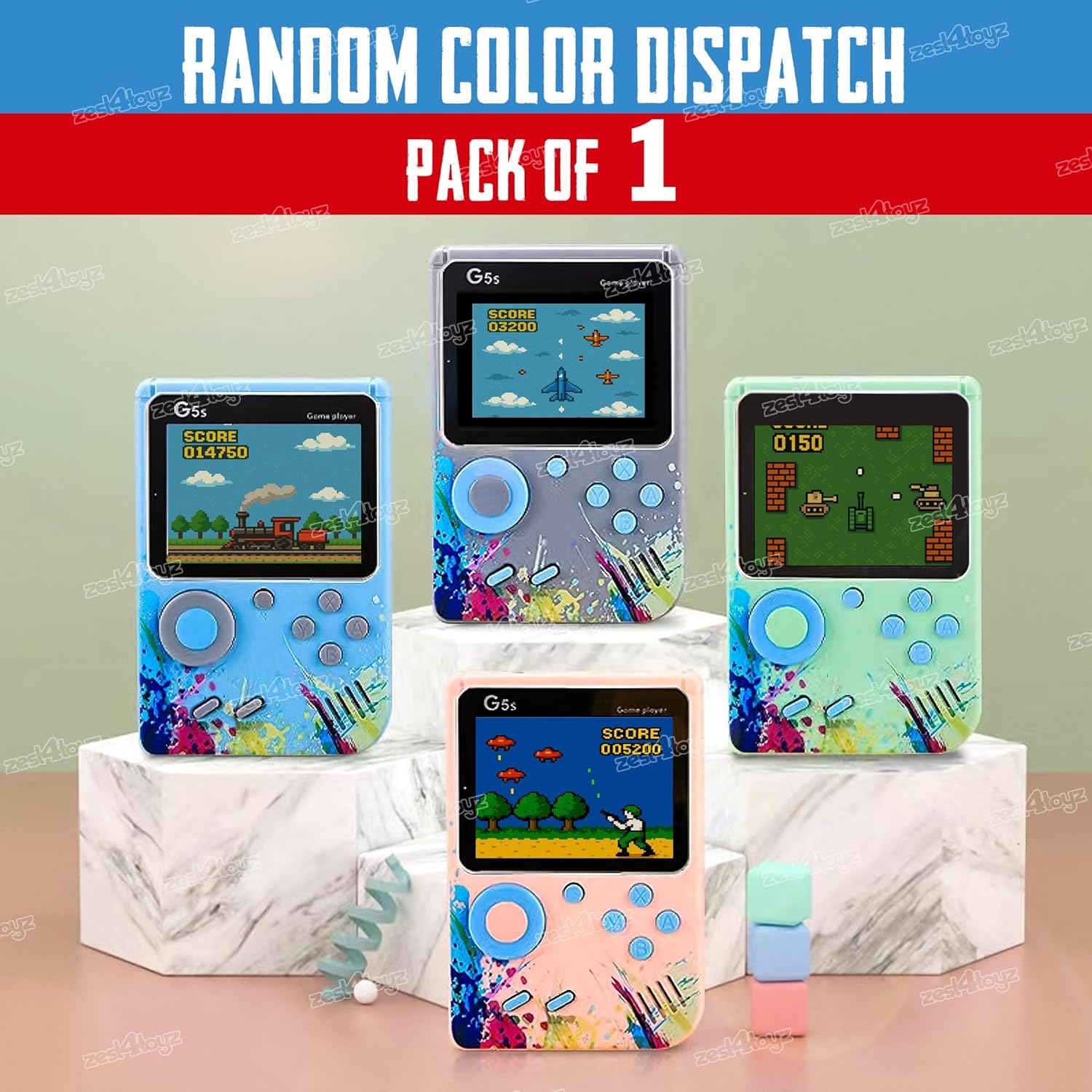 Handheld Gaming Console for Kids 500 Games in 1 Video Game for TV Rechargeable Battery AV Output Classic Video Games for Kids & Adults