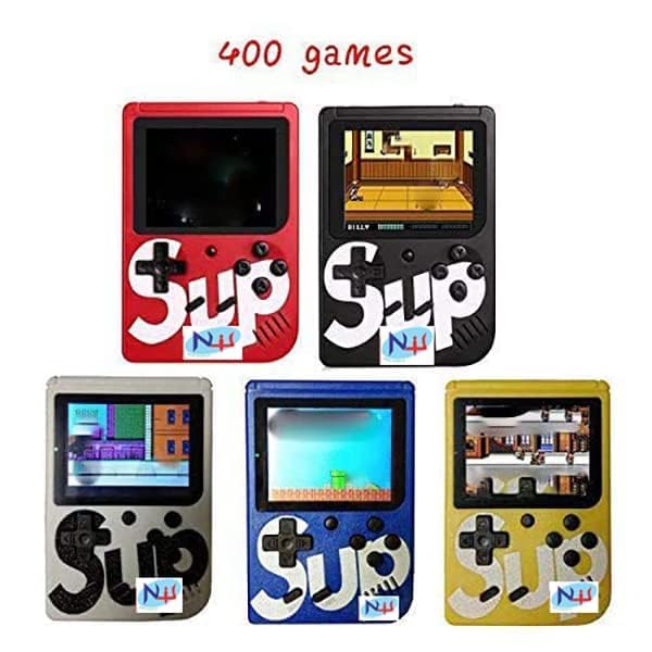 Game Box 400 in 1 - Video Game for Kids - Handheld Gaming Console - USB Rechargeable - Retro Game Box for Kids Age 8-10 - Return Gifts with TV Output