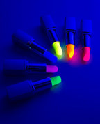 ZYOZ Party Glow Neon Paint Glow in the Dark Face, Body, Blacklight Lipstick 1pc