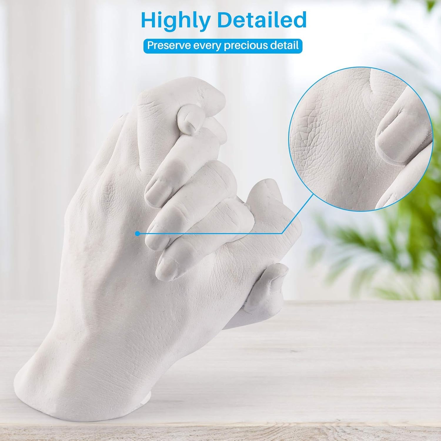 ZYOZ Hands Casting Kit, DIY Plaster Statue Molding Kit & Hand Casting Kits for 2 Adult, Wedding, Friends, Anniversary, Hand Hold Casting Kit for Holiday Activities and Perfect for Couple Gift Ideas Main image