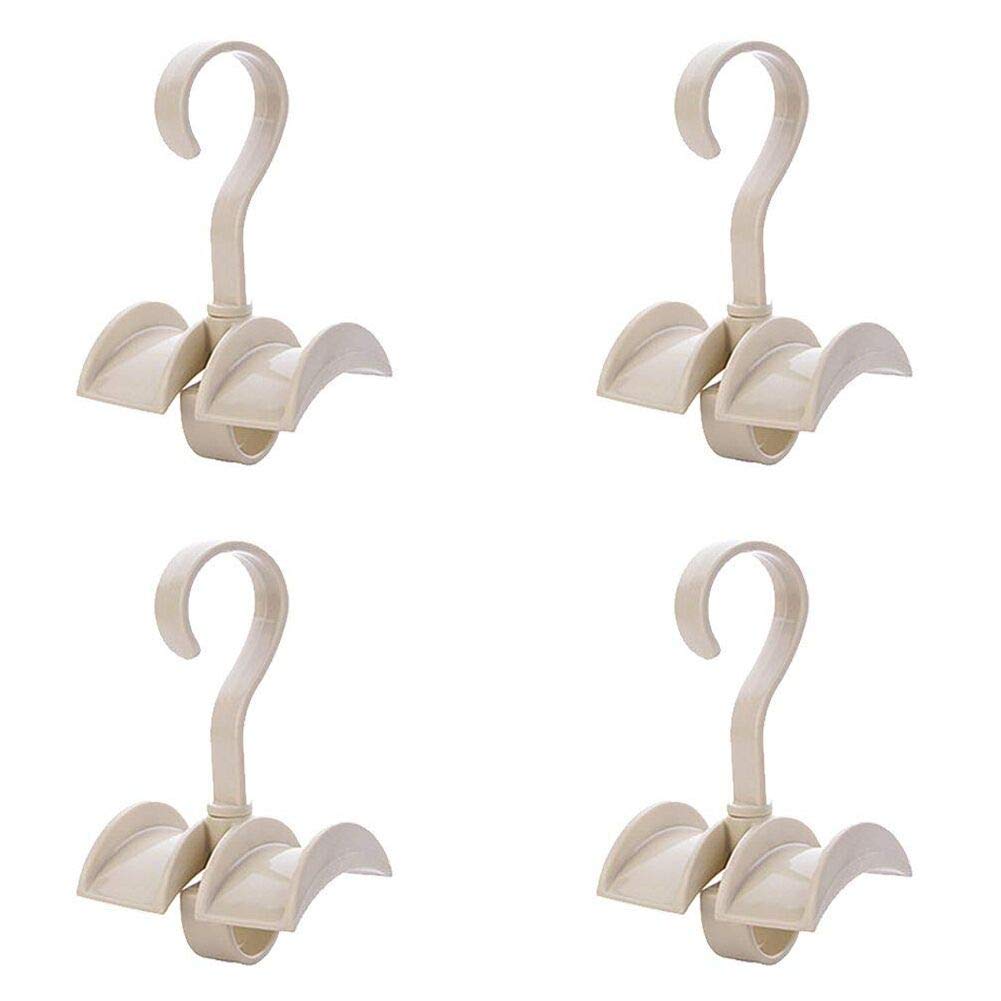 Rotating Handbag Hanger Rack Closet Storage Organizer Hooks for Ladies Bag Belt Tie Scarf(random colour)