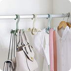 Rotating Handbag Hanger Rack Closet Storage Organizer Hooks for Ladies Bag Belt Tie Scarf(random colour)