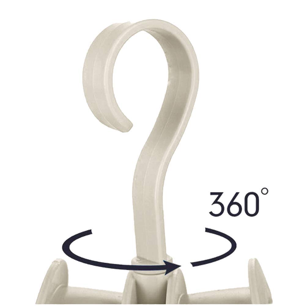 Rotating Handbag Hanger Rack Closet Storage Organizer Hooks for Ladies Bag Belt Tie Scarf(random colour)