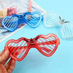 Zyoz™ LED Heart-Shaped Shutter Glasses – Light-Up Neon Party Eyewear