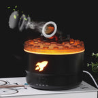 Cannon Blast Aroma Humidifier | Volcanic Crack Turret Aromatherapy Diffuser with 7 Colors LED Light | Silent Cool Mist Essential Oil Diffuser for Home, Bedroom & Office (Multicolor, 300ml)