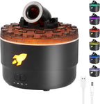 Cannon Blast Aroma Humidifier | Volcanic Crack Turret Aromatherapy Diffuser with 7 Colors LED Light | Silent Cool Mist Essential Oil Diffuser for Home, Bedroom & Office (Multicolor, 300ml)