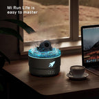 Cannon Blast Aroma Humidifier | Volcanic Crack Turret Aromatherapy Diffuser with 7 Colors LED Light | Silent Cool Mist Essential Oil Diffuser for Home, Bedroom & Office (Multicolor, 300ml)