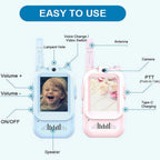 Kids Walkie Talkies with Screen Display – Long Range Two Way Radios with Voice Effects & One-on-One Pairing | Fun Communication Toy Gift for Boys & Girls Ages 3–12 Multicolor Pack of 2