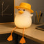 ZYOZ Silicone Duck Night Lamp Soft LED Bedside Light with Touch Control & 7-Color Changing, USB Rechargeable Nursery Lamp for Kids Bedroom, Cute Animal Shape Baby Nightlight & Gift, Mobile Holder