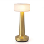 ZYOZ Portable LED Table Lamp for Bedroom, Living Room, Stepless Dimming, 3 Colour Touch Control Metallic Finish Rechargeable Battery Backup Night Light, Bedside Table Lamp