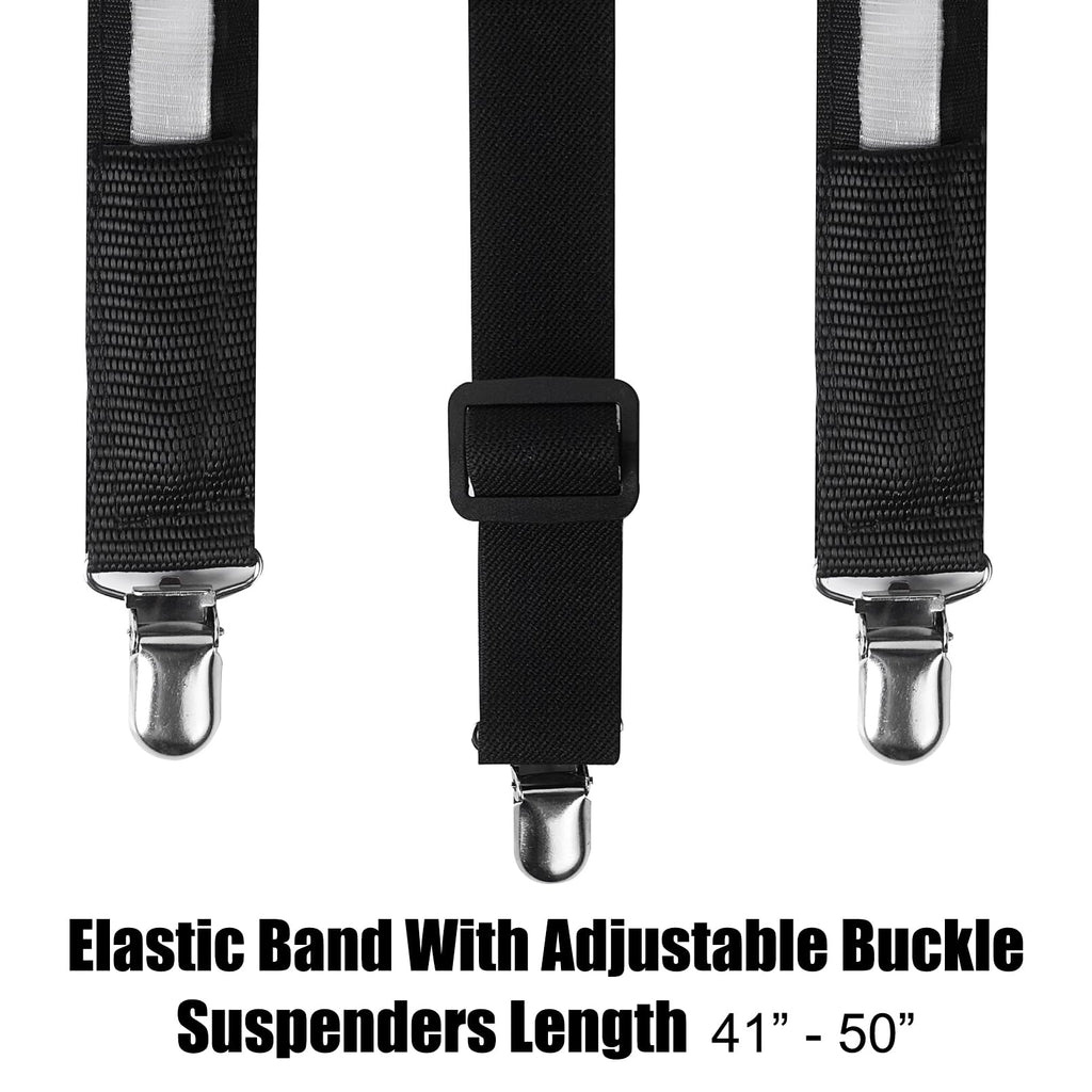 ZYOZ  Flashing Led Party Suspenders Stripe Light Up LED Suspenders For Adults Birthday EDM Disco Party Wedding Musical Night Events Battery Operated 1pc.(random colour)