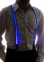 ZYOZ  Flashing Led Party Suspenders Stripe Light Up LED Suspenders For Adults Birthday EDM Disco Party Wedding Musical Night Events Battery Operated 1pc.(random colour)