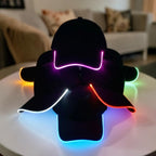 ZYOZ LED Glow Baseball Cap – Adjustable Light Up Hat for Raves, Festivals & Night Out