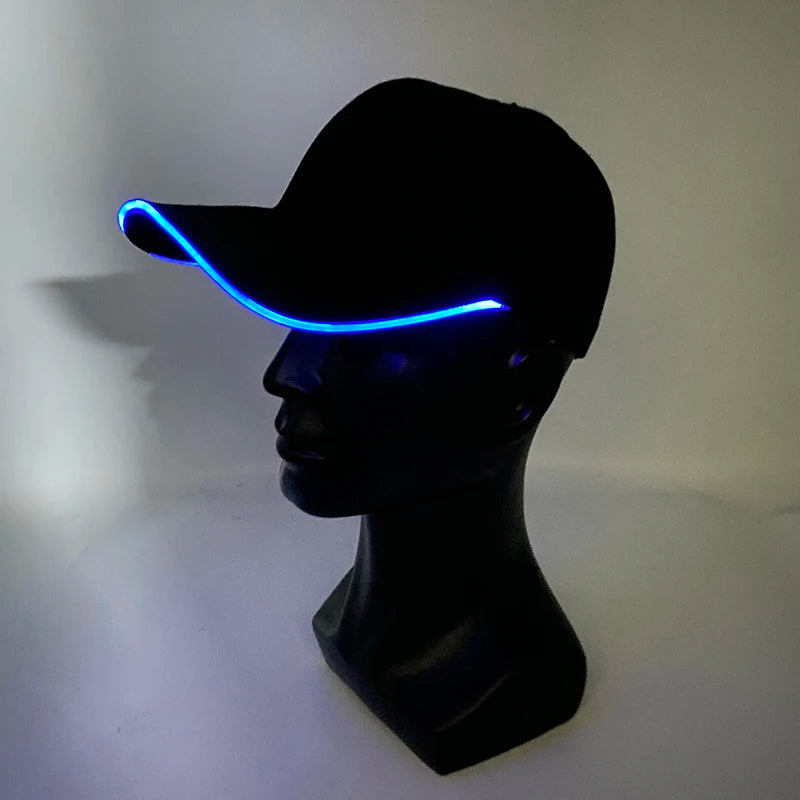 ZYOZ LED Glow Baseball Cap – Adjustable Light Up Hat for Raves, Festivals & Night Out