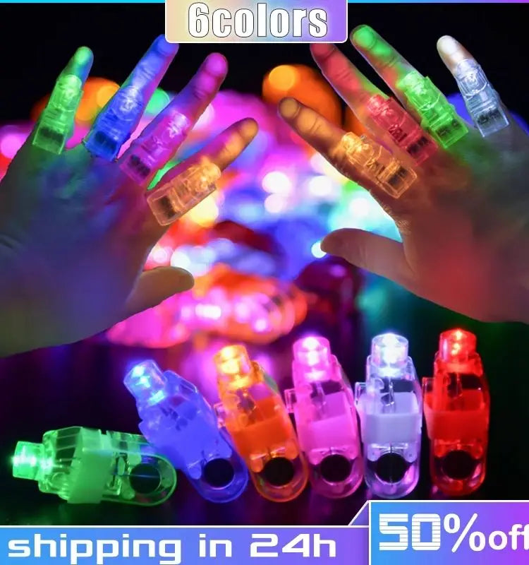 ZYOZ LED finger ring & Festival Light-Up Accessories Light Up Finger Rings for Parties