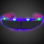LED Light-Up Spaceman Shades – Futuristic Multi-Color Visor Glasses for Festivals, Parties, Raves, & Costumes