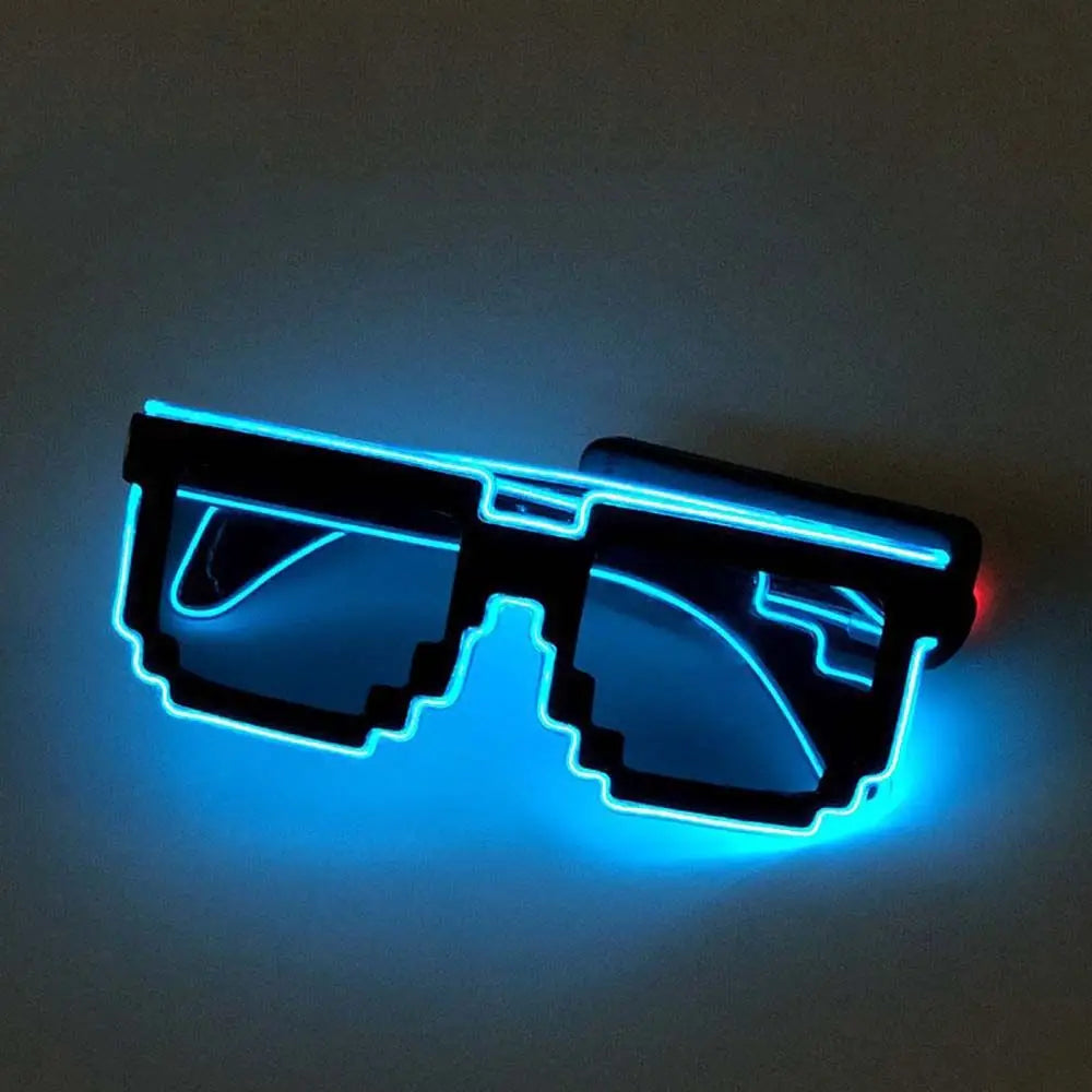 Zyoz™ LED Thug Life Wireless Glasses – Pixel Wave Neon Glow Sunglasses