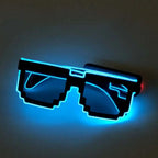 Zyoz™ LED Thug Life Wireless Glasses – Pixel Wave Neon Glow Sunglasses