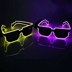 Zyoz™ LED Thug Life Wireless Glasses – Pixel Wave Neon Glow Sunglasses